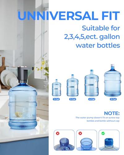 Electric Water Bottle Pump, Water Dispenser for 5 Gallon Bottles - view 2