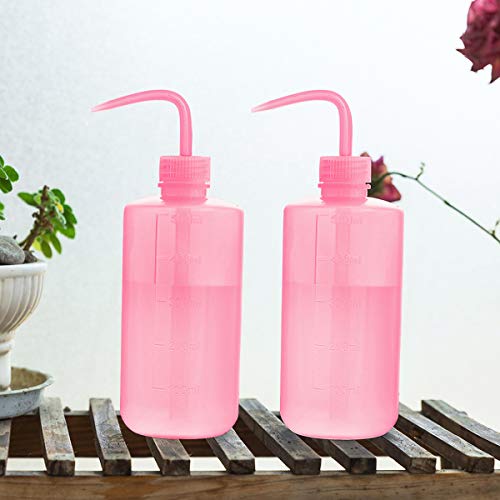 Squeeze Bottles Succulent Watering Bottle 500ml Pink Water Squirt Irrigation Bottle Squeeze Sprinkling Can Plastic Wash Plant Bottle 2pc - view 2
