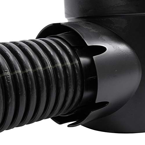 101* Round Spee-D Catch Basin Drain, 1 Outlet, Connects to 3-Inch and 4-Inch Drain Pipes, Manages Light Water Flows, 6-Inch, Plastic, Black - view 5