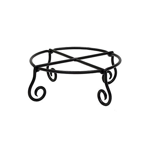 Piazza Flower Pot Plant Stand, Small,Black