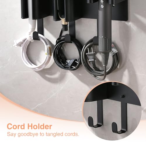 Hair Tool Organizer Wall Mount, Hair Dryer Curling iron Organizer - view 2