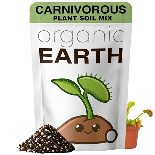 Carnivorous Plant Soil Mix - Large Size - Plant Food Peat Moss & Perlite for Carnivorous Plants - Terrarium Soil, Pitcher Plant Soil, Venus Fly Trap Soil