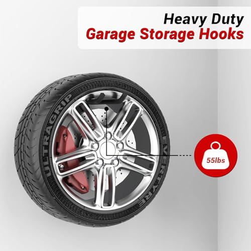 Garage Storage Hooks, Heavy Duty Steel Tool Organizer - view 3
