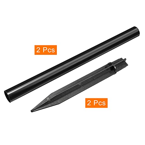 Plastic Ground Spikes 8.2 Inch Landscape Stakes with Extension Pole Light Replacement for Solar Torch Lamps of Garden Pathway, 2 Set - view 3