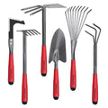 6-Piece Garden Tool Set, Heavy Duty Steel Hand Tools