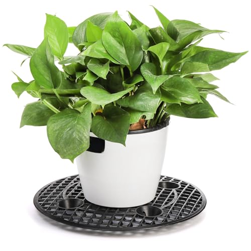 15 PCS Plant Level Pot Elevator, 12 inch Plastic Potted Plant Stands, Large Patio Planter Riser Holder, Deck Floor Protector to Prevent Rot Damage, Plant Trivet for Indoor Outdoor Garden - view 4