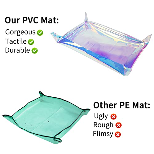 Repotting Mat for Indoor Plants Iridescent Plant Potting Mat Waterproof Potting Repotting Tray Gardening Gifts Mat Cactus Succulent,Orchid Potting Soil Mix Mess Control, 25.6" Garden Tool, Pots Mat - view 5