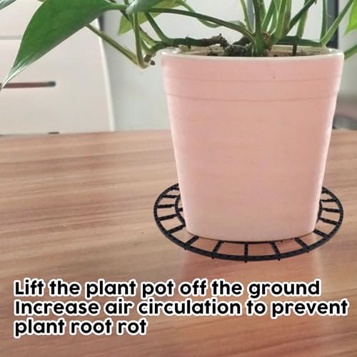 10 PCS Plant Riser for Pots In/Outdoor, Patio & Deck Floor Protector Flower Plant Stands 12 inch Adjustable Pot Risers Plant Trivets Pot Elevator Deck Planter Base Protect Deck & Patio Floor - view 3