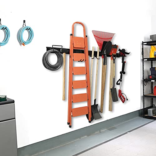 Garage Tool Storage Rack, Wall Mounted Garden Tool Organizer - view 2
