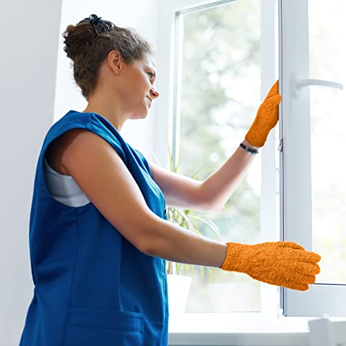 3 Pairs Microfiber Dusting Gloves for Plants Leaf, Medium - view 2