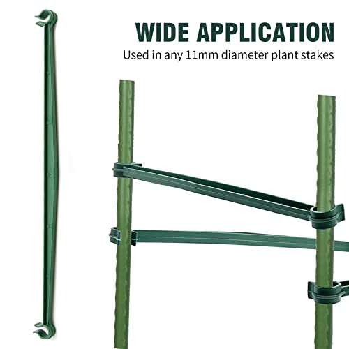100PCS Stake Arms for Tomato Cage, 11.8 Inches Expandable Trellis Connectors, Tomato Stake Supports, 11mm Bayonet Diameter Plant Stakes for Climbing Plants, Tomatoes Stakes, Vegetables - view 5