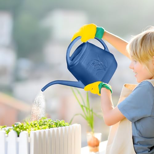 Plastic Watering Can- 1 Gallon - Blue - view 7