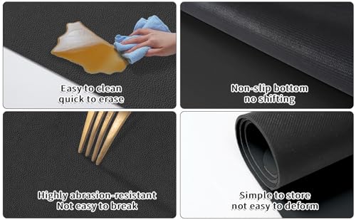 Under Sink Mats-31" x 20" (Cut-to-Fit) Absorbent Shelf Liner for Kitchen&Bathroom Cabinets | Non-Slip, Quick-Dry Cabinet Liner for Under Sink, Vanity & Utility Storage (Grey,31''x20'') - view 6