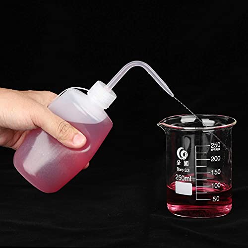 Wash Bottle 250ml 3Pcs – Plastic Squeeze with Cap & Funnel - view 6