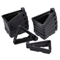 12 Pcs Plant Pot Feet 2.8" Invisible Plastic Stand Holders Risers for Flower Plant, Indoor, Outdoor, Patio, Deck, Garden, Greenhouse (Black)