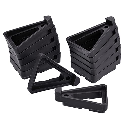 12 Pcs Plant Pot Feet 2.8" Invisible Plastic Stand Holders Risers for Flower Plant, Indoor, Outdoor, Patio, Deck, Garden, Greenhouse (Black)
