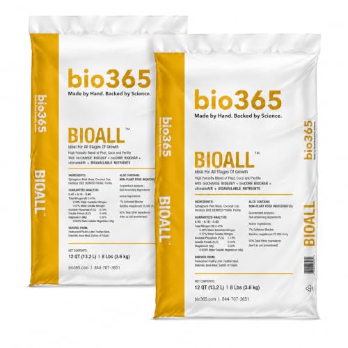 BIOALL (2 Pack) 12 Quart Bag Organic Potting Soil with Biochar