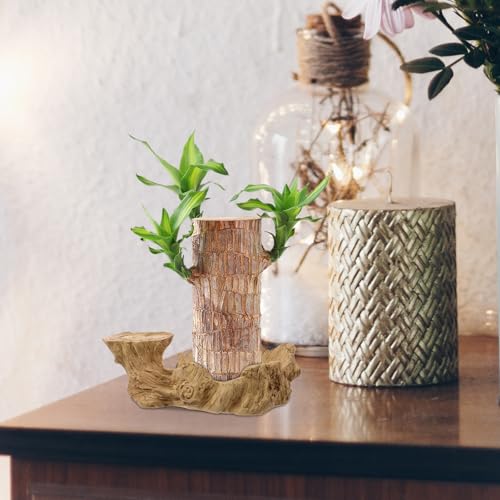 Hydroponic Plant Base Tray Resin Plant Pot Saucer for Indoor Houseplants Desktop Base Water Tray for Potted Plants Decorative for Home or Office 7.87 X 4.92 X 2.55 in - view 5