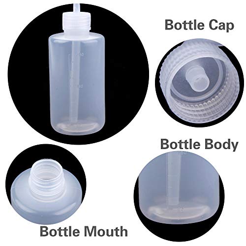 LTKJ 1000ml Plastic Wash Bottle, 3 Packs - Narrow Mouth, Precise Watering, Adjustable Tip - Plant Watering Bottle, Storage - view 3