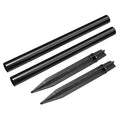 Plastic Ground Spikes 8.2 Inch Landscape Stakes with Extension Pole Light Replacement for Solar Torch Lamps of Garden Pathway, 2 Set