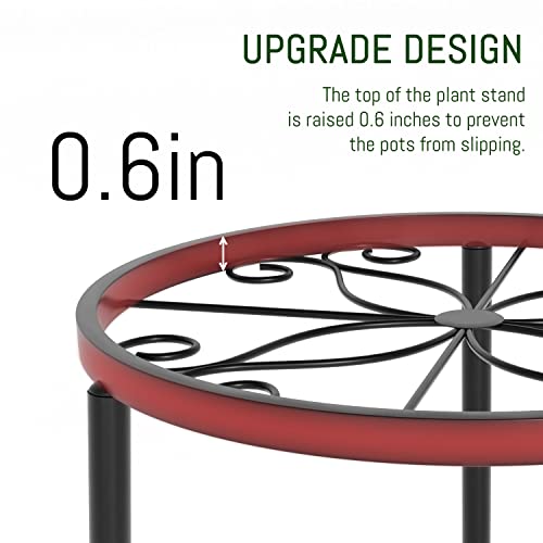 5-Pack Decent Metal Plant Stand Indoor Outdoor Low Plant Shelf - view 3