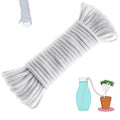 50 Feet 1/4 Inch Self Watering Wick Cord, Wicking Rope for Plants Caring, Plant Wicks for Self Watering, Plant Wicks for Plants Bottom Watering Automatic Water System Device Tomatoes Vacation