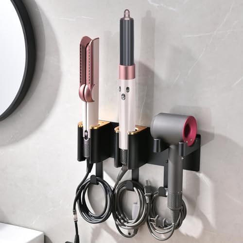 Hair Tool Organizer Wall Mount, Hair Dryer Curling iron Organizer
