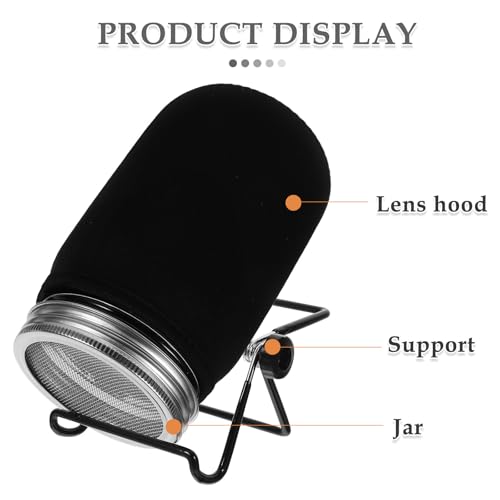 Sprouting Jar Kit Lids and Stand with Stainless Steel Screen for Seeds - view 3