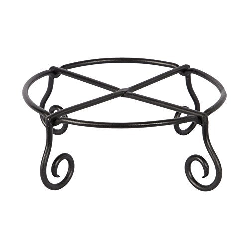 Piazza Flower Pot Plant Stand, Small,Black - view 2