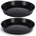 18 Inch (16.3 Inch Base) Case of 2 Plant Saucer, Black
