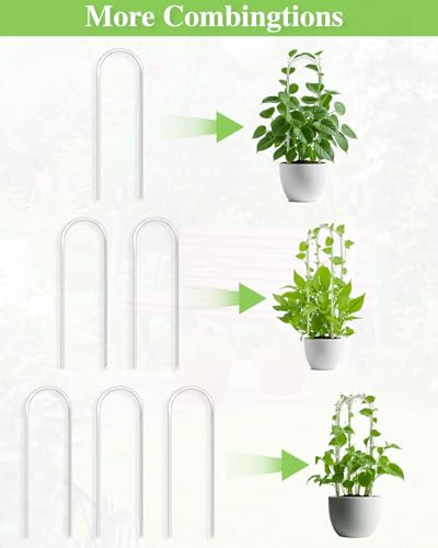 2 Pack Acrylic Tuteur Plante Interieur, Clear Plant Support Trellis Indoor - view 5