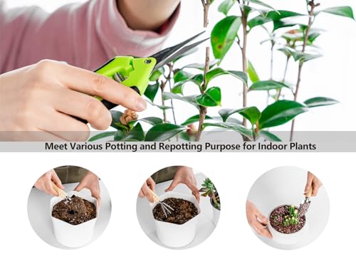 Plant Repotting Mat, 5Pcs Succulent Tools Mini Garden Small Gardening Tools Indoor, Pruning Shear Gardening Scissor, Hand kit for Bonsai, Cactus, Fairy, Houseplant Transplanting, Seedling - view 2