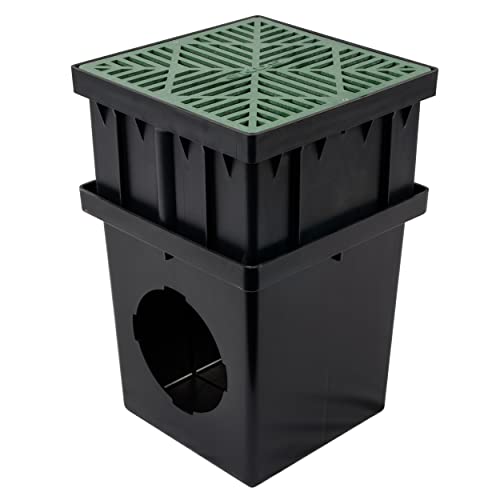 1216 Catch Basin Riser for 12 Inch Square Catch Basin Drain and 12 Inch Low-Profile Adapter Drain, Black - view 5