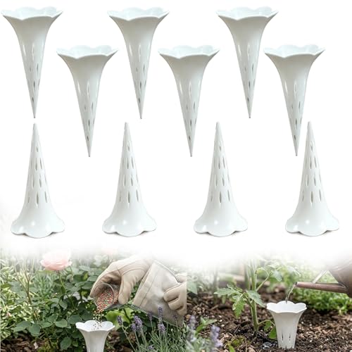 3-in-1 Deep Root Watering Spikes,Plant Aerator & Fertilizer Funnel(10 Pack)