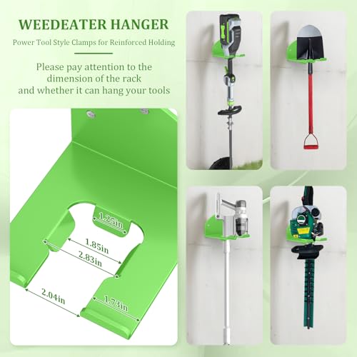 Power Tool Organizer Wall Mount, Lawn Tool Storage Rack for Weed Eater, Trimmer Rack for E.GO Power+ String Trimmer, Battery Powered 2 Pack - view 4