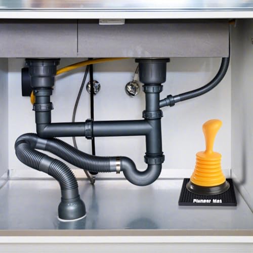 Plunger Tray - Fast-Drying Air Mat for Toilet Plunger Storage - Catches Drips & Moisture, Dries Quickly - Plunger Holder Only - view 5