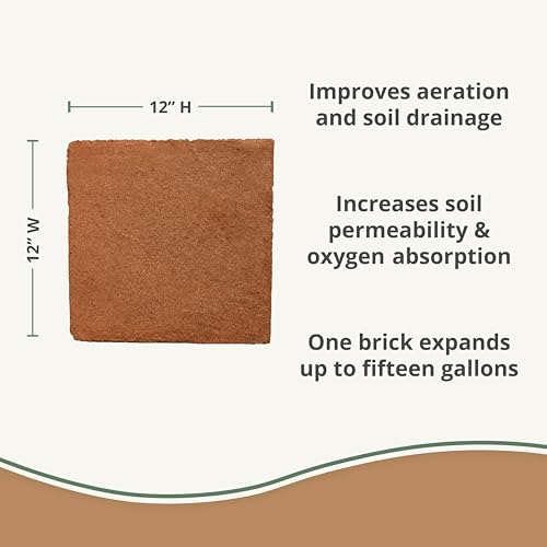 Coco Bliss (10lbs) + Perlite Bliss (8 Qts) - Organic Coco Coir for Plants & Horticultural Perlite for Plants - Coconut Coir Brick - Bulk Garden Soil & Potting Soil Mix - Organic Gardening Bundle - view 4