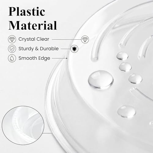 20 Pack Clear Plant Saucer 4.5 Inches Plastic Drip Trays to Catch Water - view 5