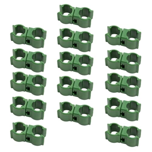 50pcs Green Plastic Plant Trellis Connector Clip for Bean Stakes