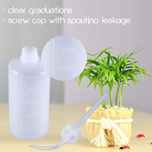 500ml White Squeeze Wash Bottles, Angled Nozzle, 2 Pack - view 6