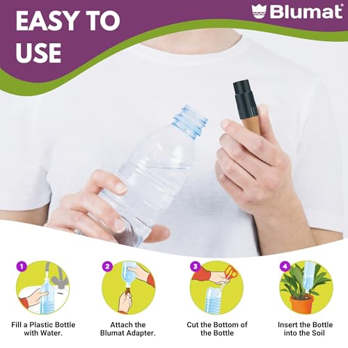 Plant Watering Device - Easy Self Watering Planter Insert for Indoor Plants - Bottle Adapter - Prevents Overwatering and Underwatering for Healthy Growth - 3 Pack - view 5