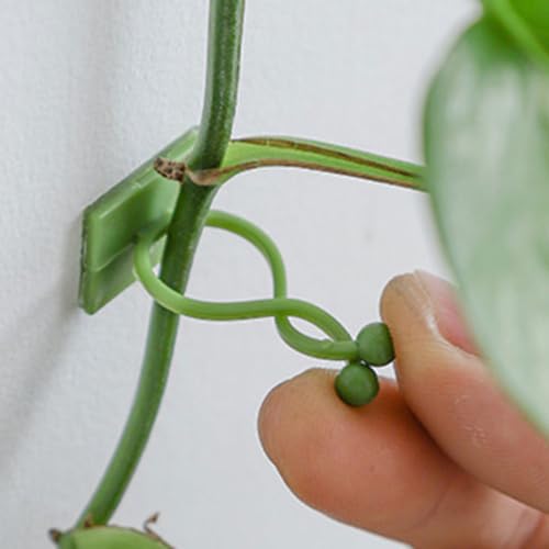 90pcs Plant Trellis Clips Plastic Vine Wall Mount Hooks Green - view 4