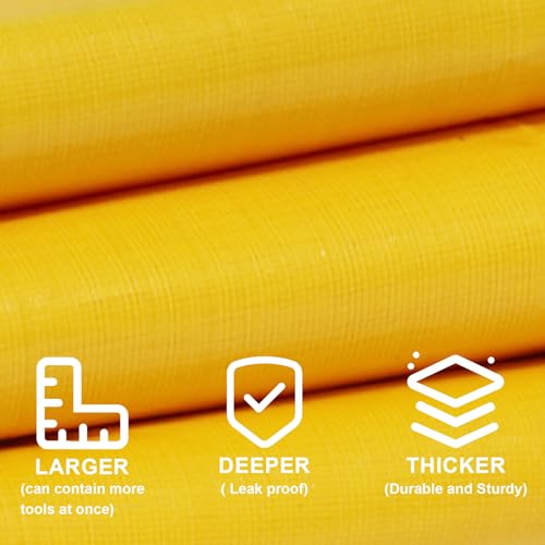 30" X 30" Large Plant Repotting Mat for Indoor Plants Potting Soil, Foldable Waterproof Plant Repotting/Potting Tray, Portable Potting Mat Gardening Tray for House Plants (Medium 30 X 30" (Orange)) - view 3