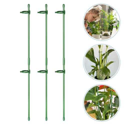 Adjustable Plant Support Stakes, Green PP Fiberglass Upright Growth Guide - view 7