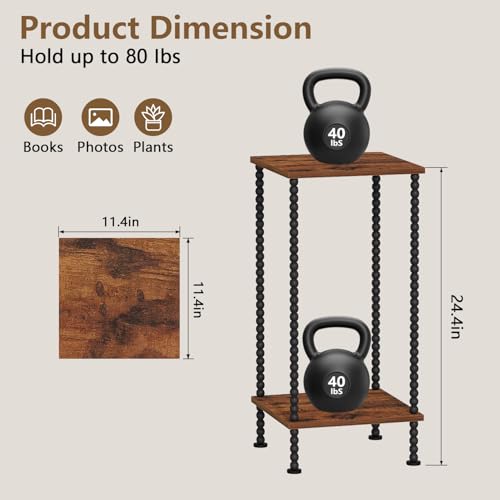 2 Tier Plant Stand Indoor, Square Plant Stands, Potted Holder Rack - view 6