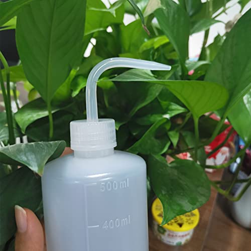 500ml White Squeeze Wash Bottles, Angled Nozzle, 2 Pack - view 3