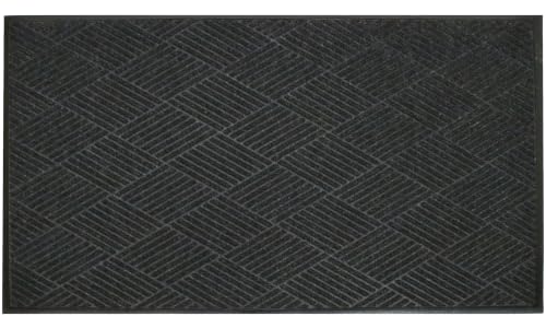 Max Diamonds Front Door Mat Indoor Outdoor Entrance, All-Weather