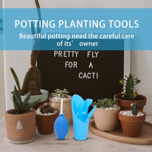 6pcs Succulent Planting Tool Set, Plastic Shovel Brush Bucket Kit - view 6