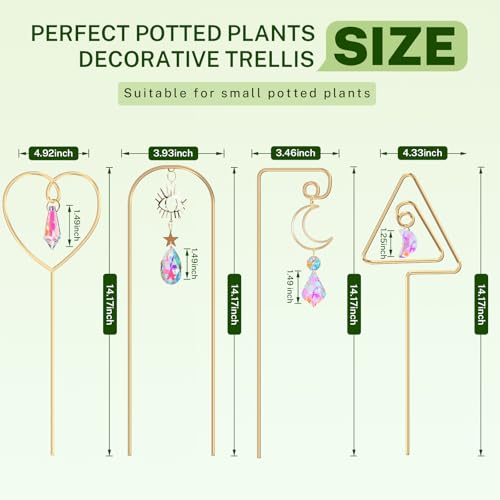 14.17 Inch Small Trellis for Potted Plants Indoor Outdoor - view 5