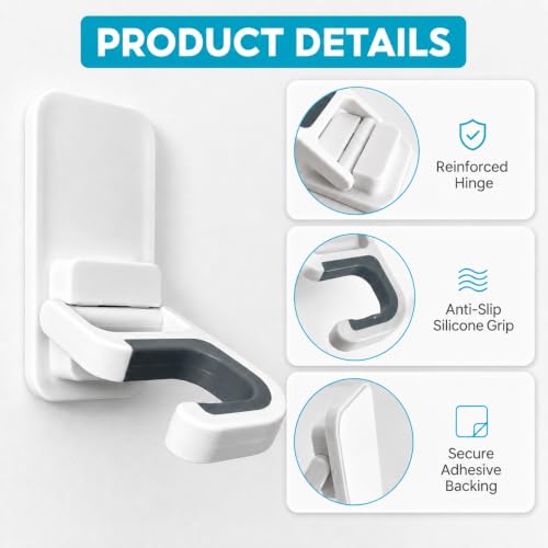 3 Pack Broom Hanger Wall Mount, No-Drill Mop Holder Cleaning Organizer - view 2